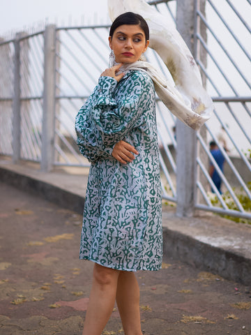 Deep Green Shirt Dress