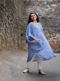 Oversized Ink Blue Kaftan Shirt