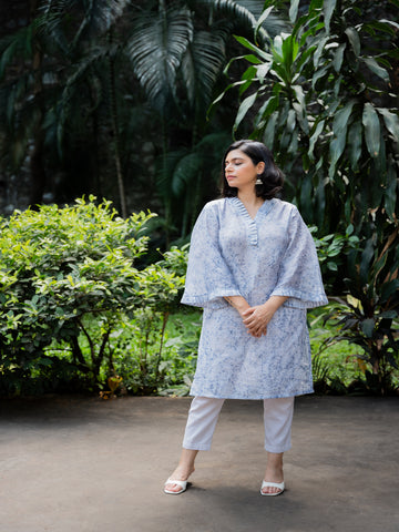 Grey Batik Kurta