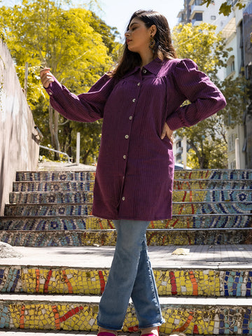 Katha Purple Long Shirt