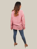 Onion Pink Stripes Frill Shirt