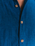 KHADI ROYAL BLUE SHIRT