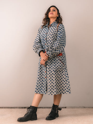 BAGRU Oversized A-Line Shirt Dress