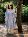 Oversized Grey Kaftan Shirt