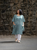 Oversized Deep Green Kaftan Shirt