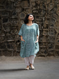 Oversized Deep Green Kaftan Shirt