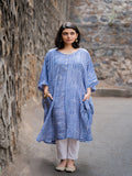 Oversized Ink Blue Kaftan Shirt