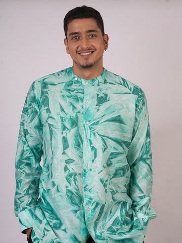 Aqua Green Short Kurta