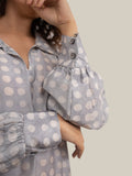 Steel Grey Polka Dot Tunic