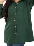 Katha Deep Green Long Shirt