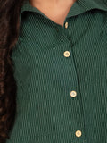 Katha Deep Green Long Shirt