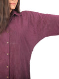 Katha Purple Drop Shoulder Shirt