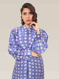 Ink Blue Polka Dot Overlap Shirt