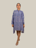 Dark Grey Polka Dot Shirt Dress