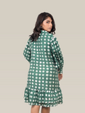 Deep Green Polka Dot Dress