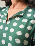 Deep Green Polka Dot Dress